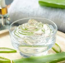 Aloe gel skincare texture